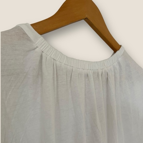 Zara Basic White Muscle Tee - Picture 6 of 6